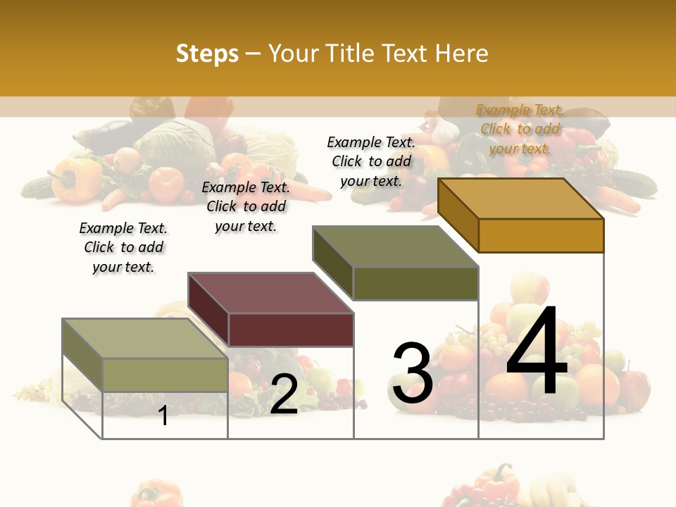 Vegetable Plum Diet PowerPoint Template