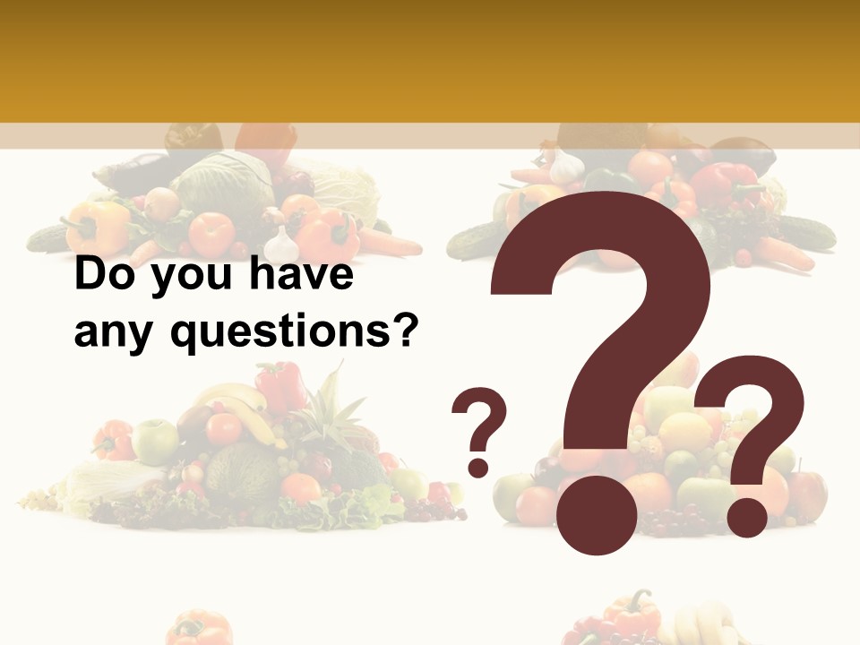 Vegetable Plum Diet PowerPoint Template