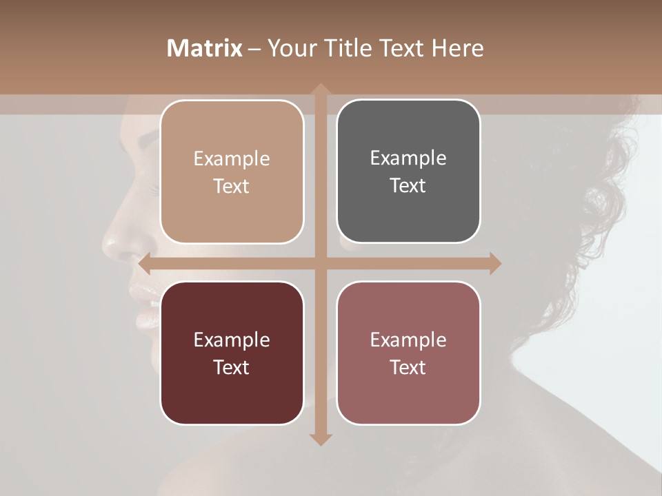 Hairstyle Mohawk Head PowerPoint Template