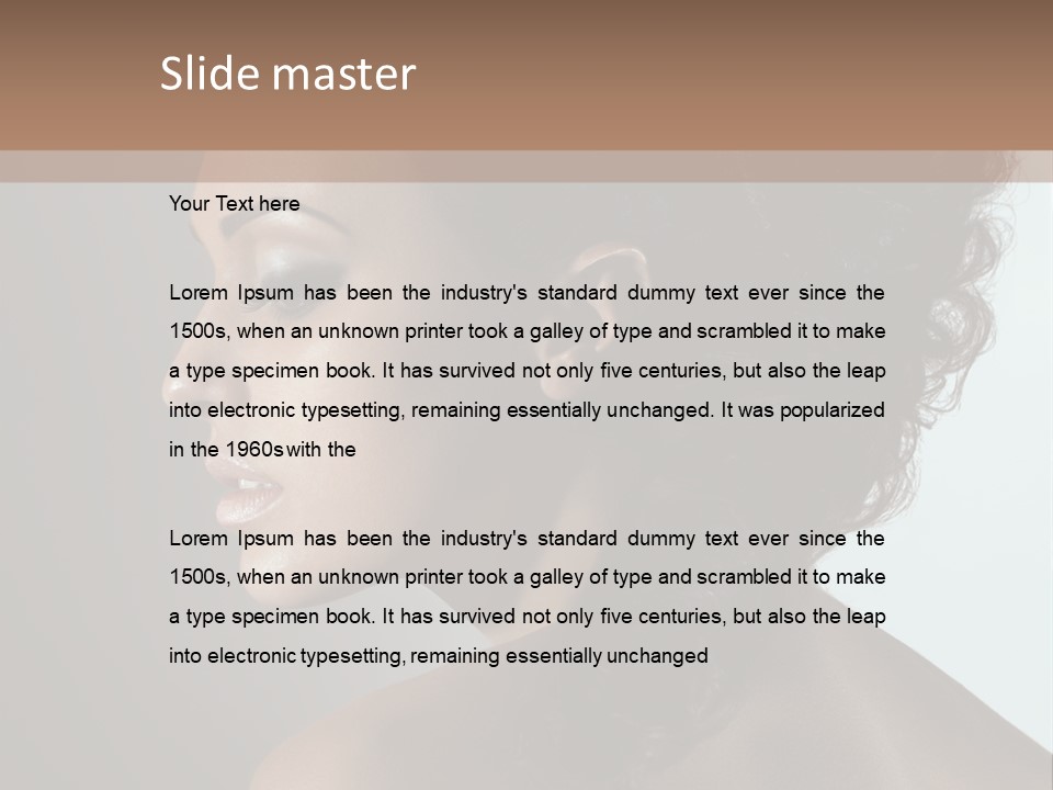 Hairstyle Mohawk Head PowerPoint Template