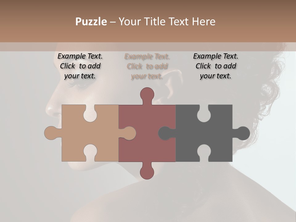 Hairstyle Mohawk Head PowerPoint Template