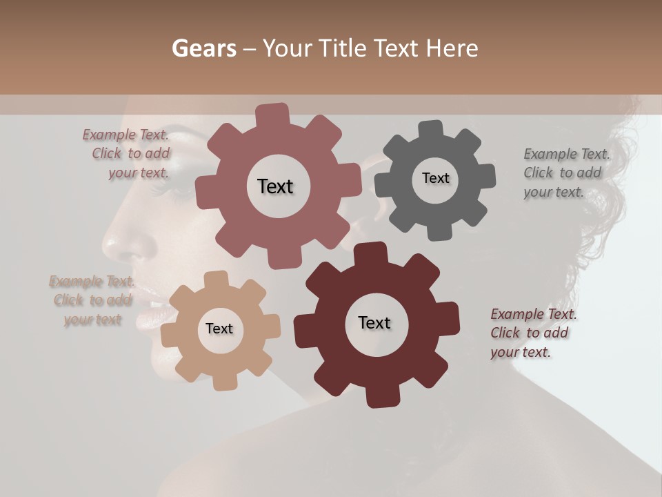 Hairstyle Mohawk Head PowerPoint Template