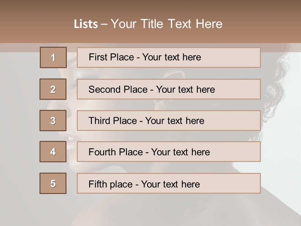Hairstyle Mohawk Head PowerPoint Template