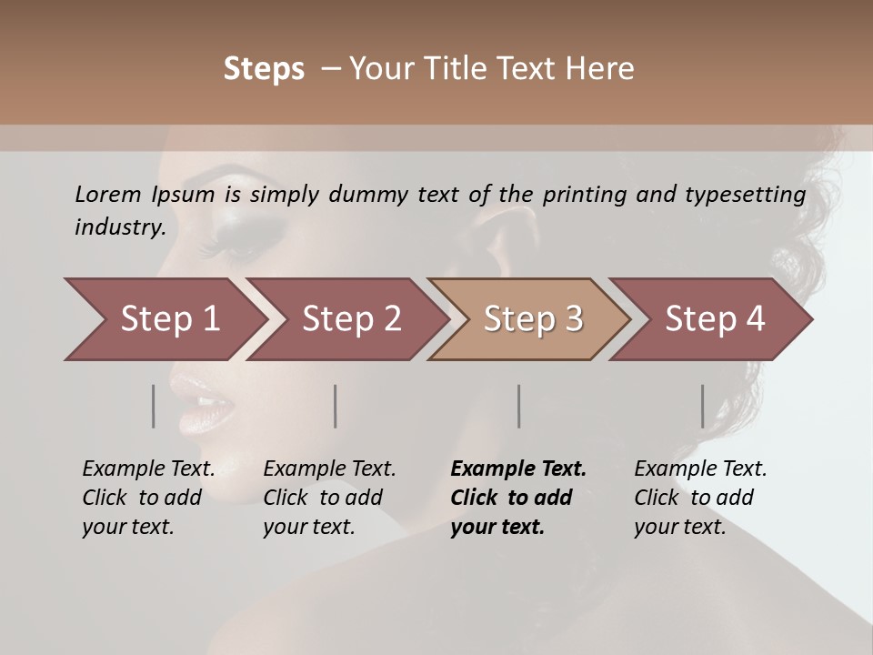 Hairstyle Mohawk Head PowerPoint Template