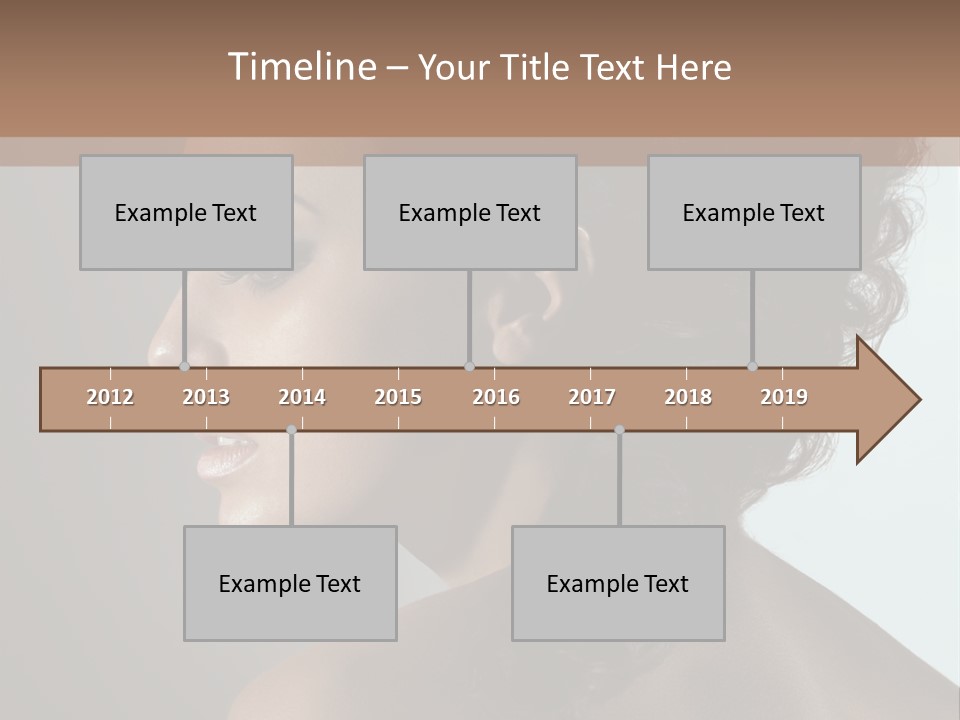 Hairstyle Mohawk Head PowerPoint Template