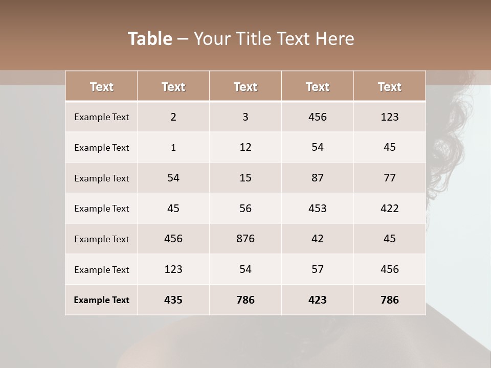 Hairstyle Mohawk Head PowerPoint Template