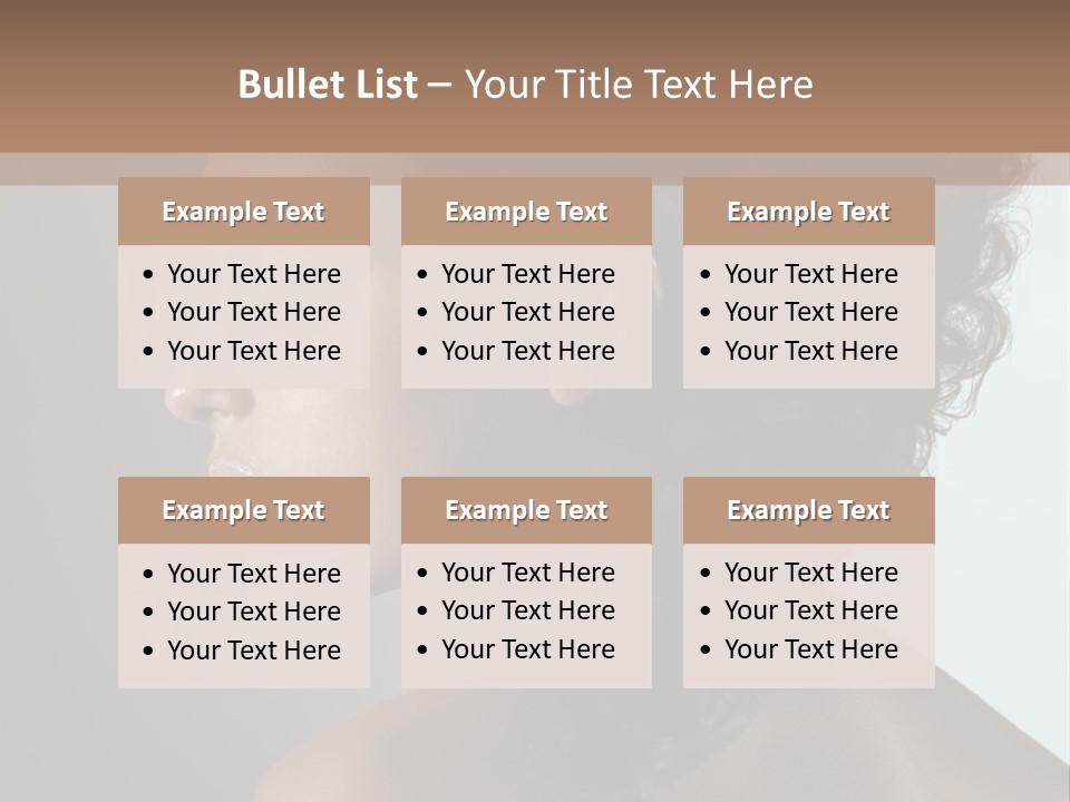 Hairstyle Mohawk Head PowerPoint Template
