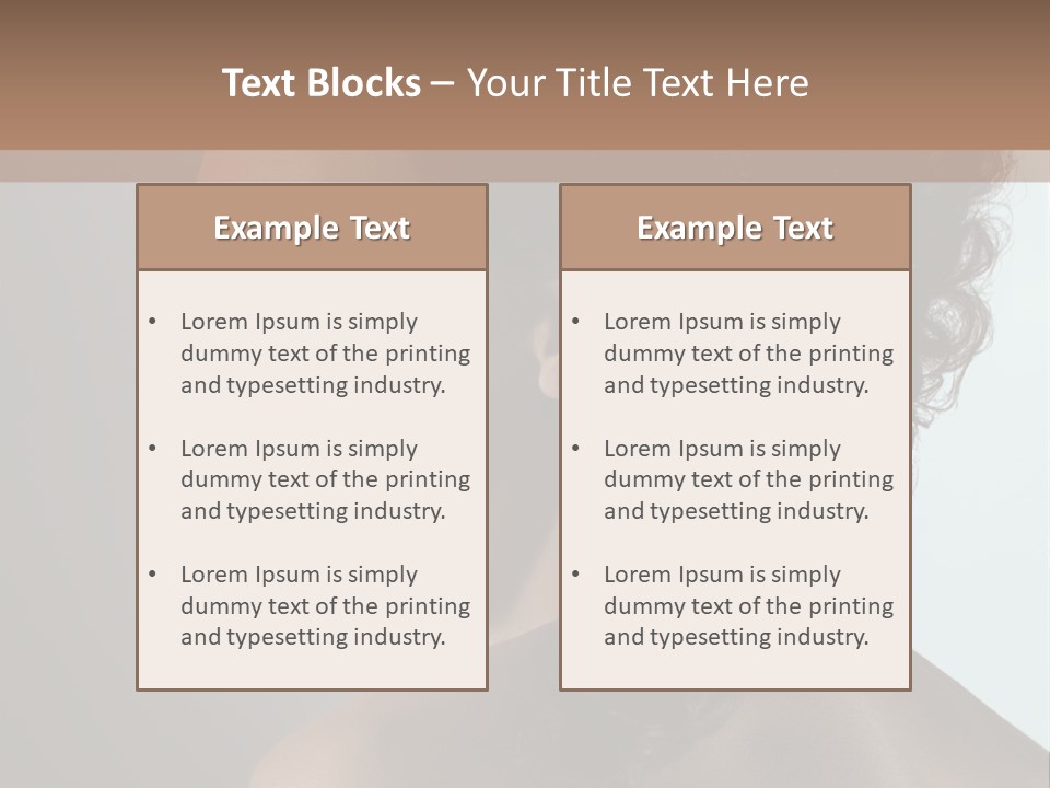Hairstyle Mohawk Head PowerPoint Template
