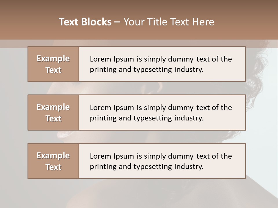 Hairstyle Mohawk Head PowerPoint Template