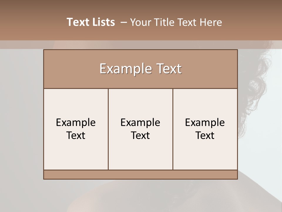 Hairstyle Mohawk Head PowerPoint Template