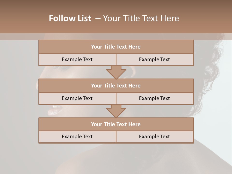 Hairstyle Mohawk Head PowerPoint Template