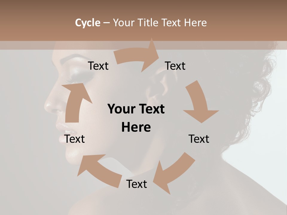 Hairstyle Mohawk Head PowerPoint Template