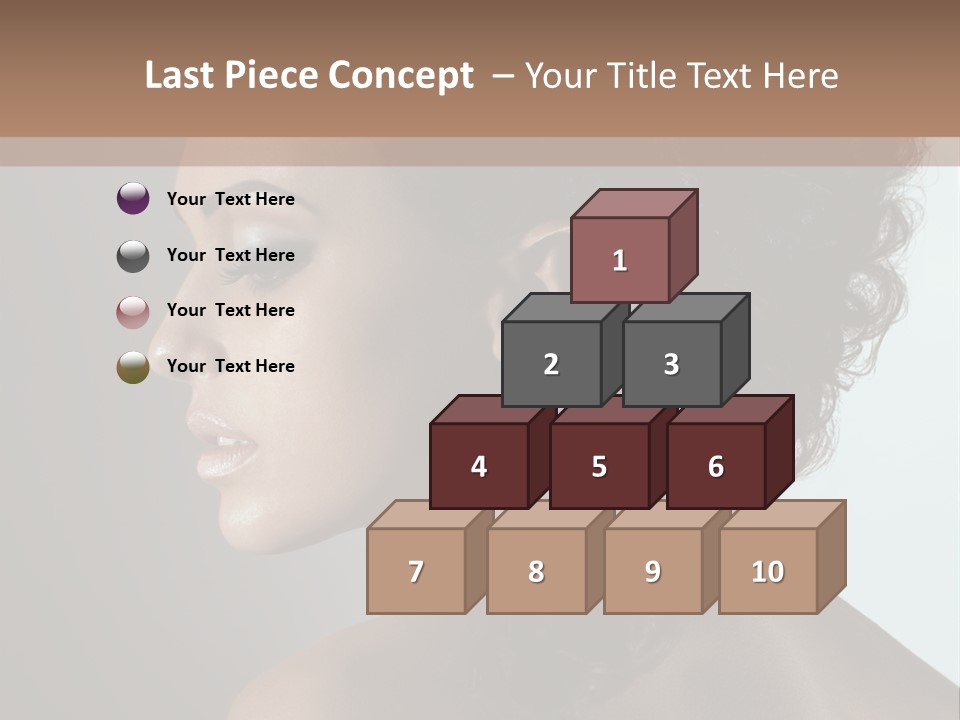 Hairstyle Mohawk Head PowerPoint Template