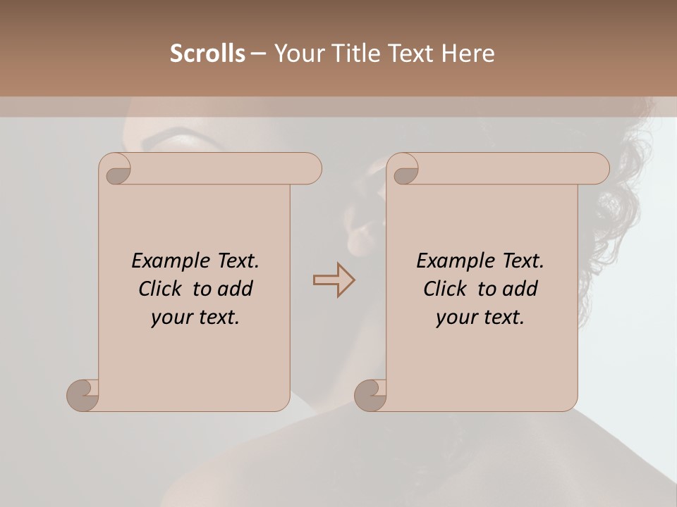 Hairstyle Mohawk Head PowerPoint Template