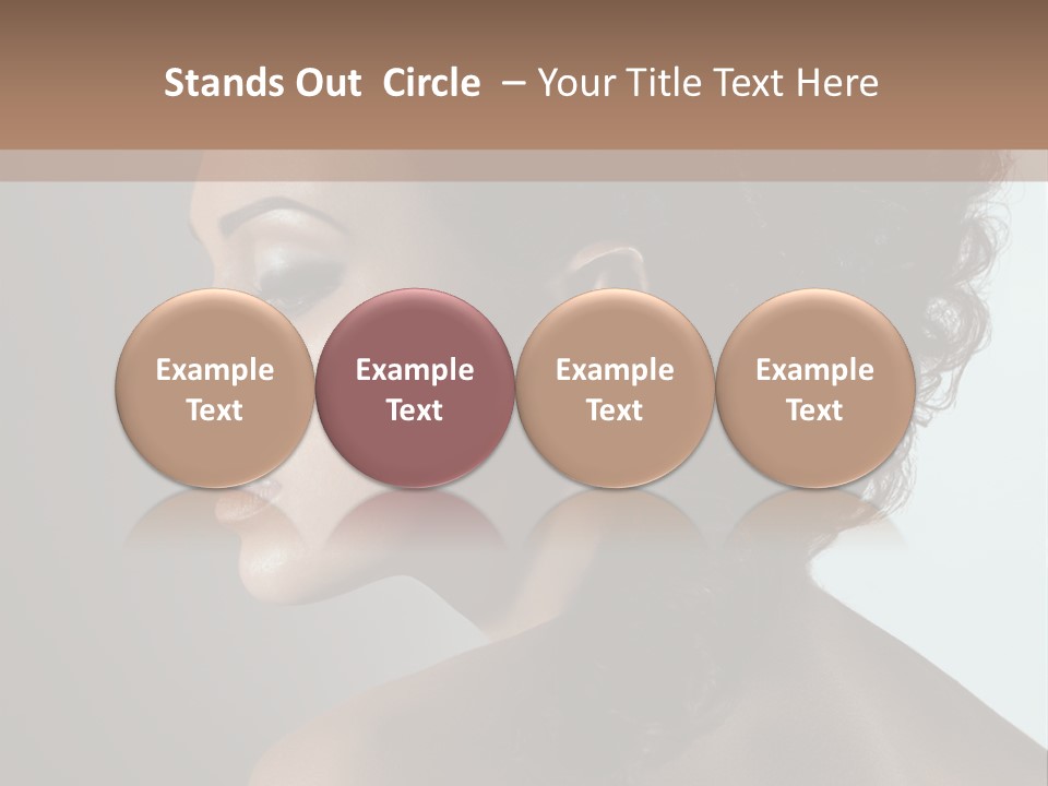 Hairstyle Mohawk Head PowerPoint Template