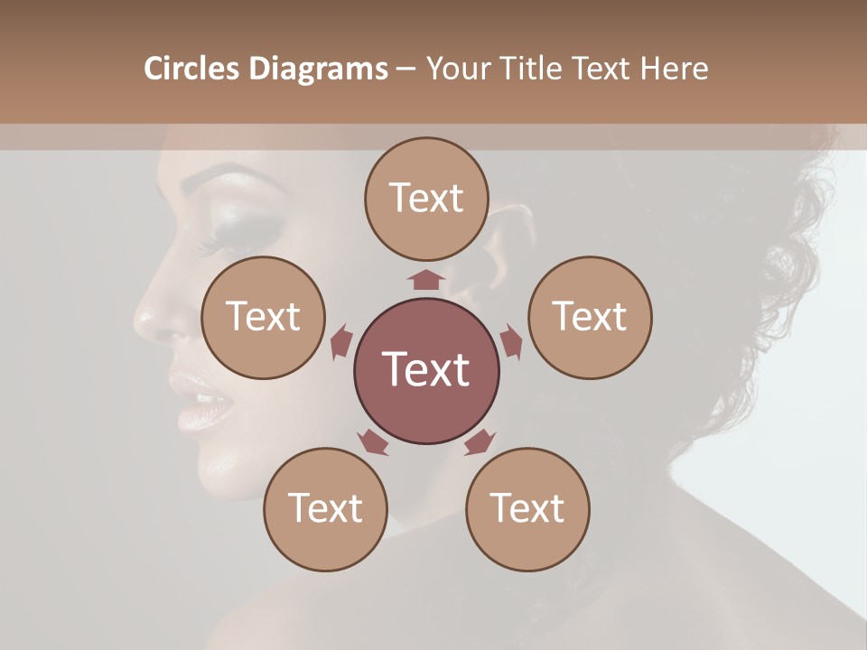 Hairstyle Mohawk Head PowerPoint Template