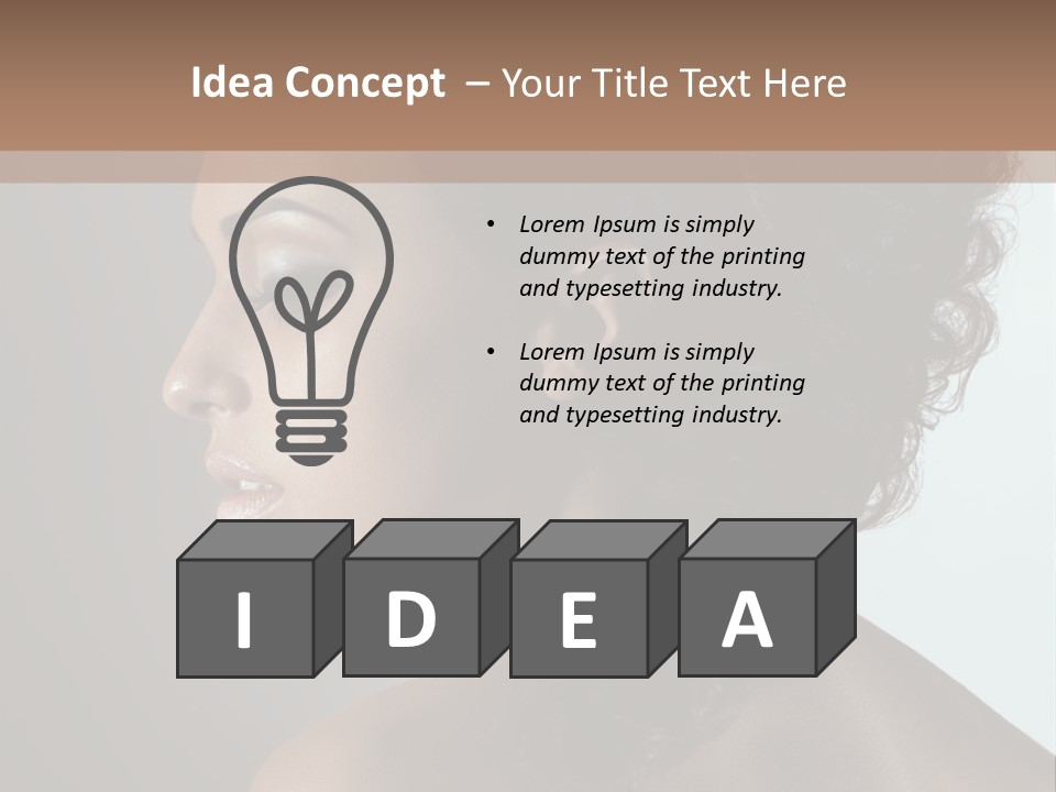 Hairstyle Mohawk Head PowerPoint Template