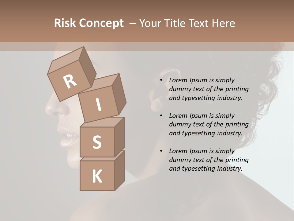 Hairstyle Mohawk Head PowerPoint Template