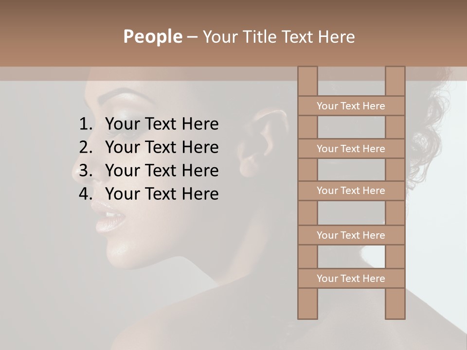 Hairstyle Mohawk Head PowerPoint Template