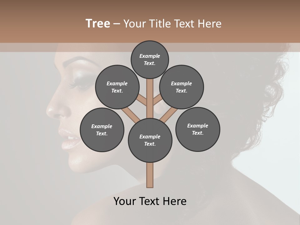 Hairstyle Mohawk Head PowerPoint Template