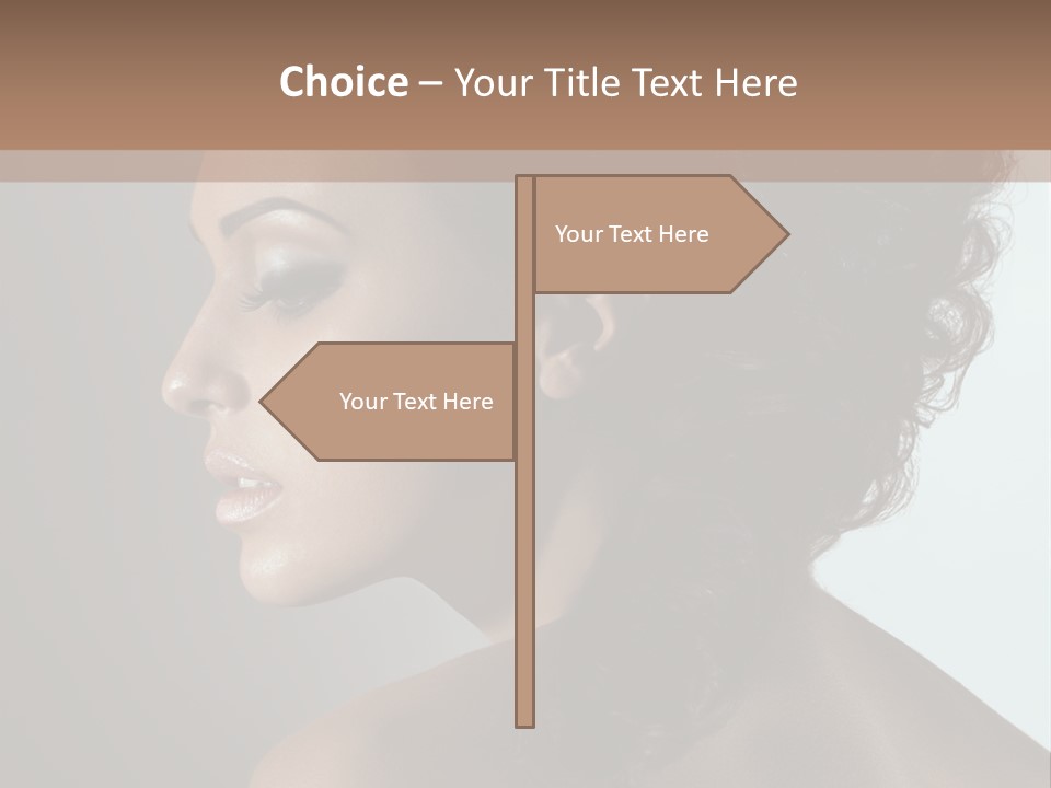 Hairstyle Mohawk Head PowerPoint Template