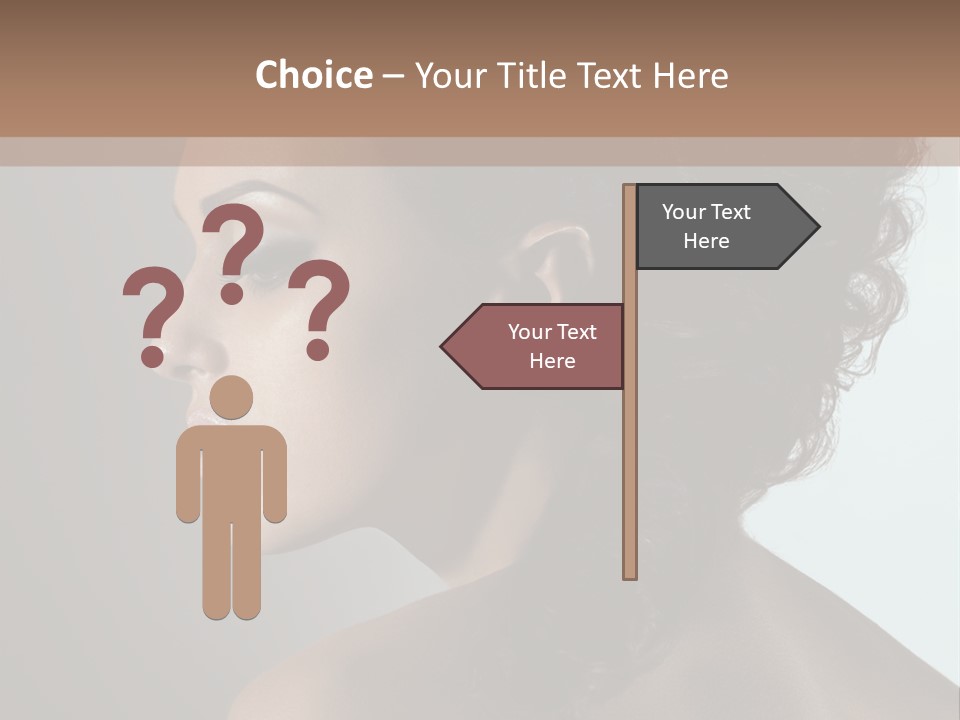 Hairstyle Mohawk Head PowerPoint Template