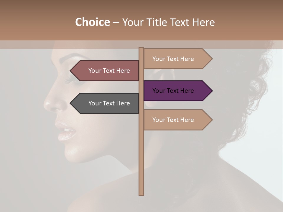 Hairstyle Mohawk Head PowerPoint Template