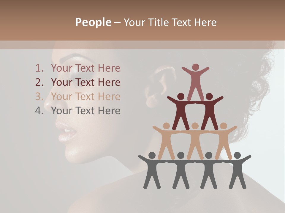 Hairstyle Mohawk Head PowerPoint Template