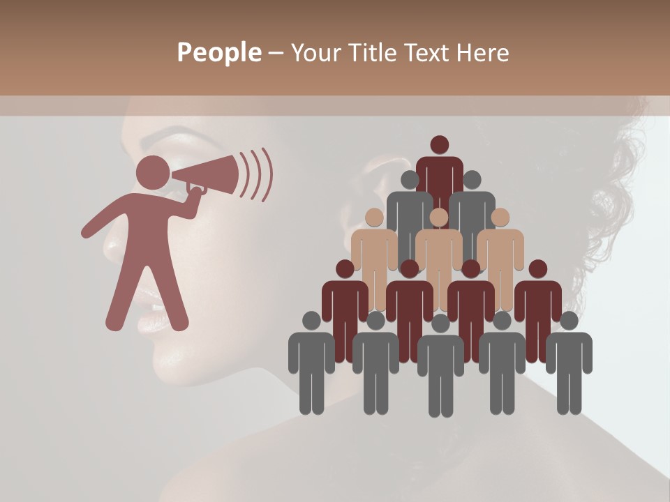 Hairstyle Mohawk Head PowerPoint Template