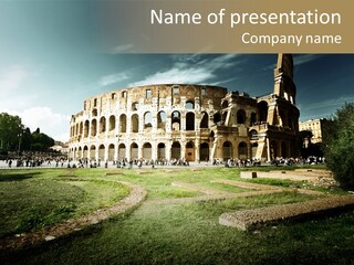 Arena Roma Archaeology PowerPoint Template