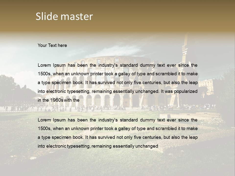 Arena Roma Archaeology PowerPoint Template