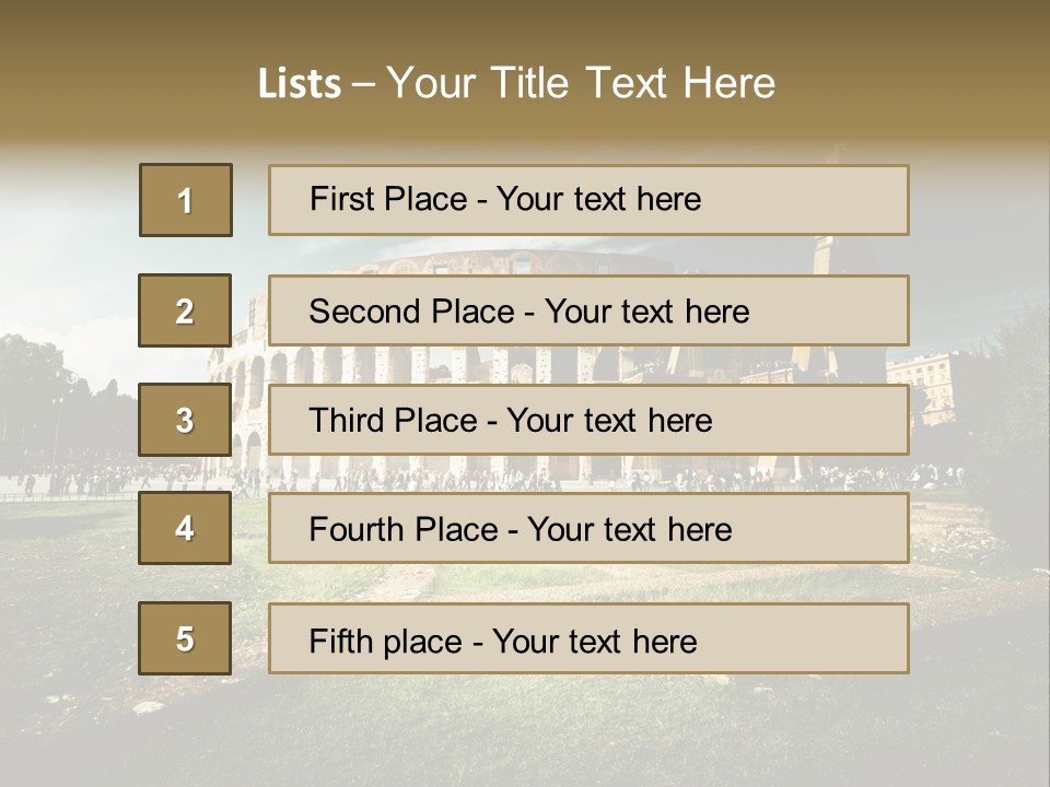 Arena Roma Archaeology PowerPoint Template