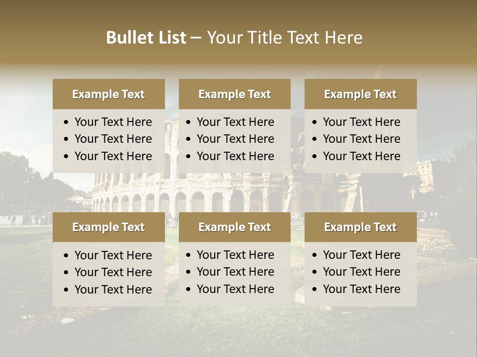 Arena Roma Archaeology PowerPoint Template