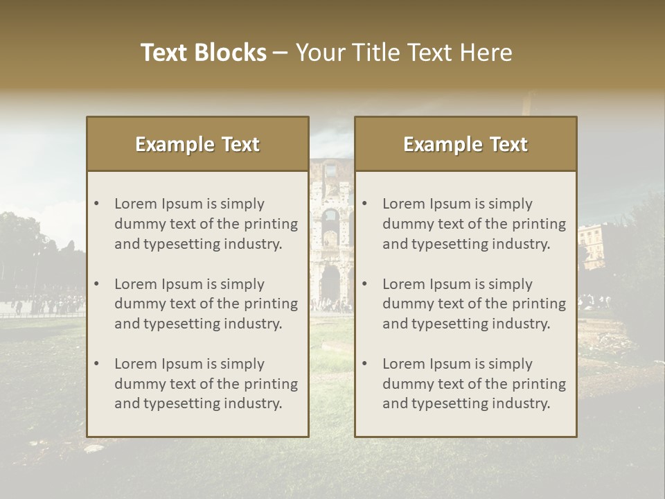 Arena Roma Archaeology PowerPoint Template