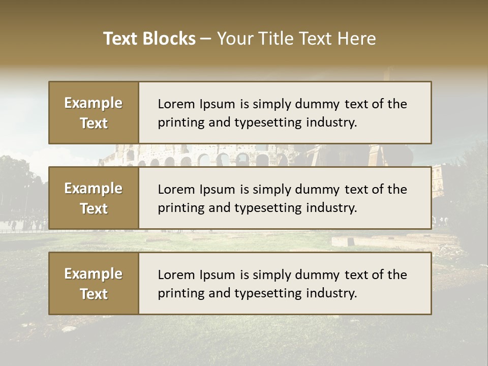 Arena Roma Archaeology PowerPoint Template