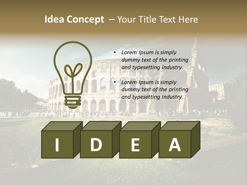 Arena Roma Archaeology PowerPoint Template