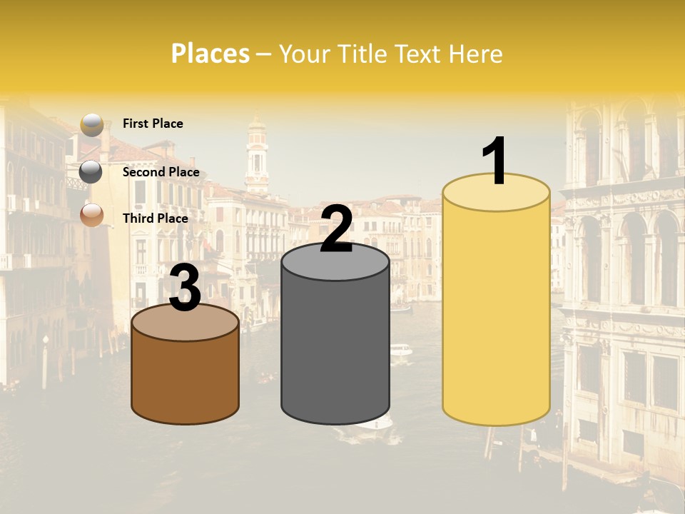 River Europe Blue PowerPoint Template