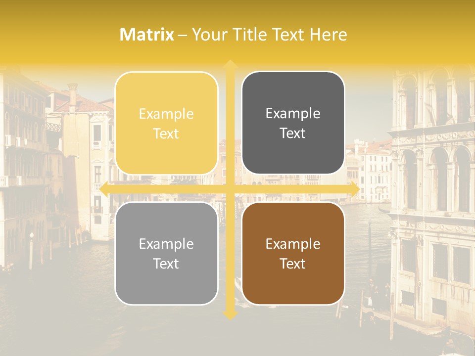 River Europe Blue PowerPoint Template