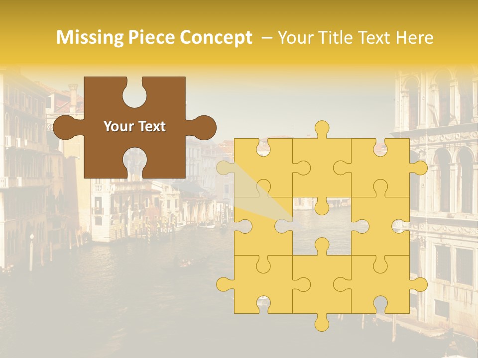 River Europe Blue PowerPoint Template