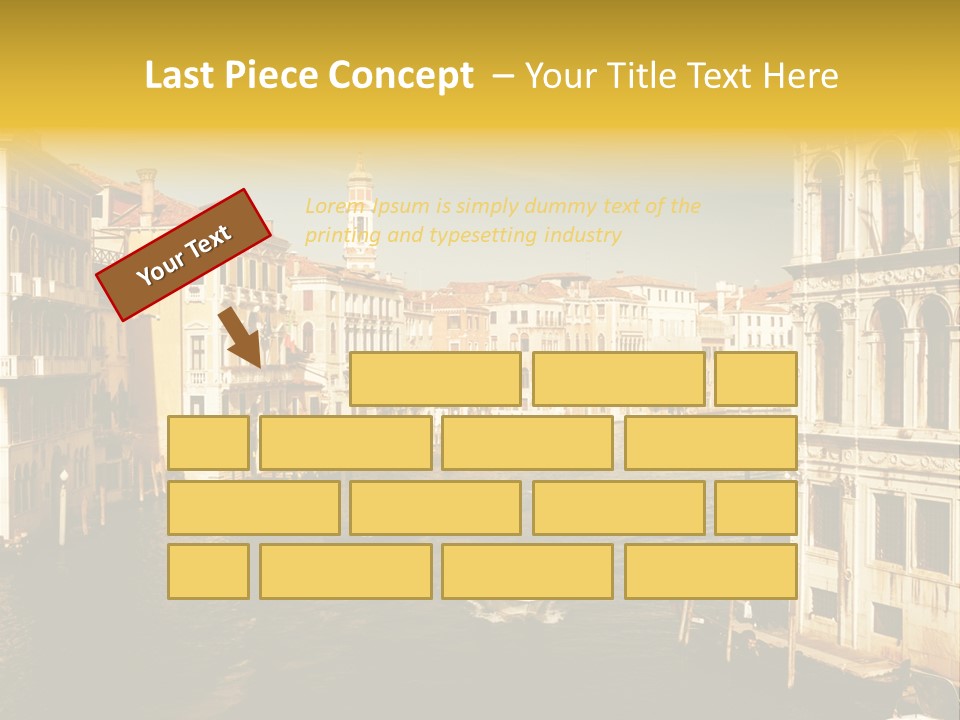 River Europe Blue PowerPoint Template