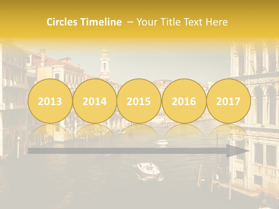 River Europe Blue PowerPoint Template