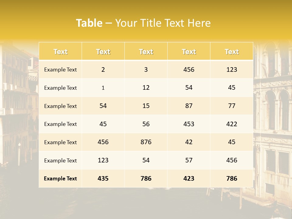 River Europe Blue PowerPoint Template