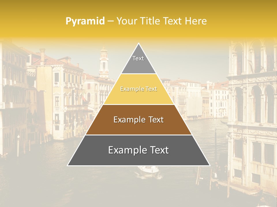 River Europe Blue PowerPoint Template