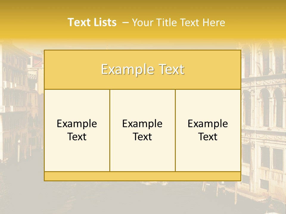 River Europe Blue PowerPoint Template