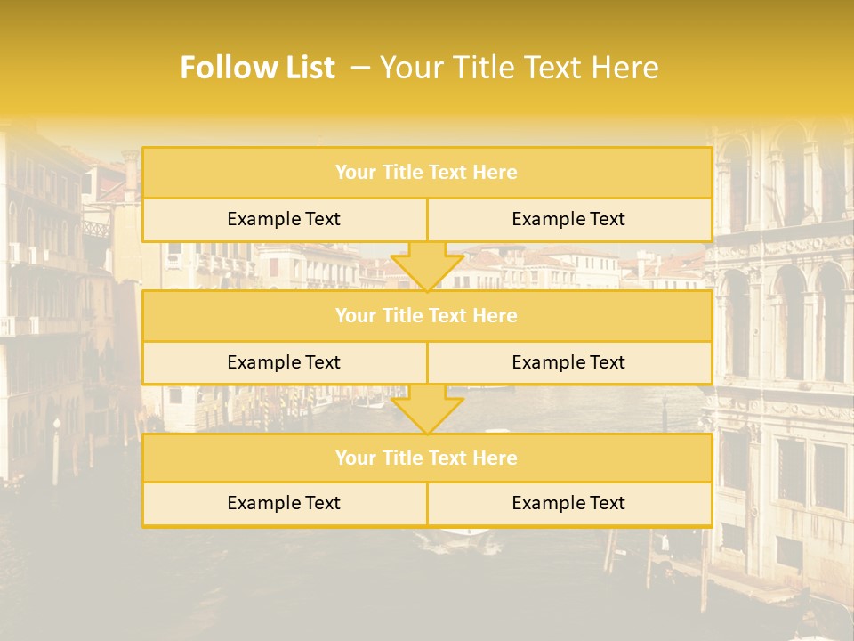 River Europe Blue PowerPoint Template