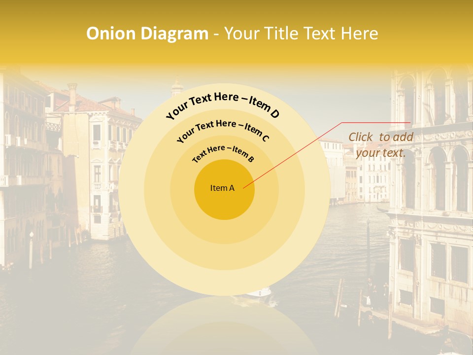 River Europe Blue PowerPoint Template