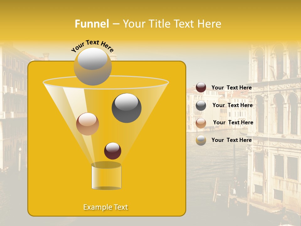 River Europe Blue PowerPoint Template