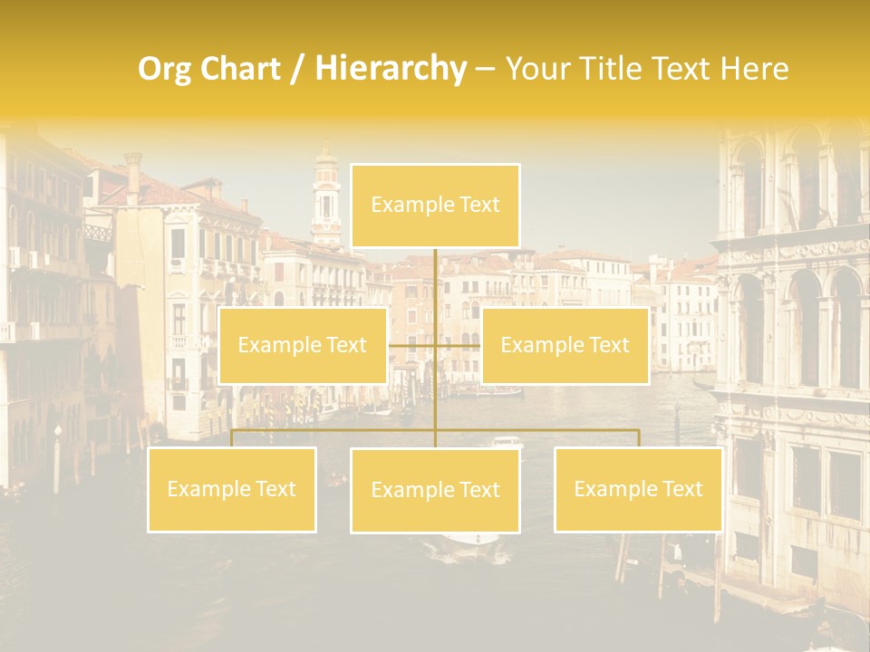 River Europe Blue PowerPoint Template