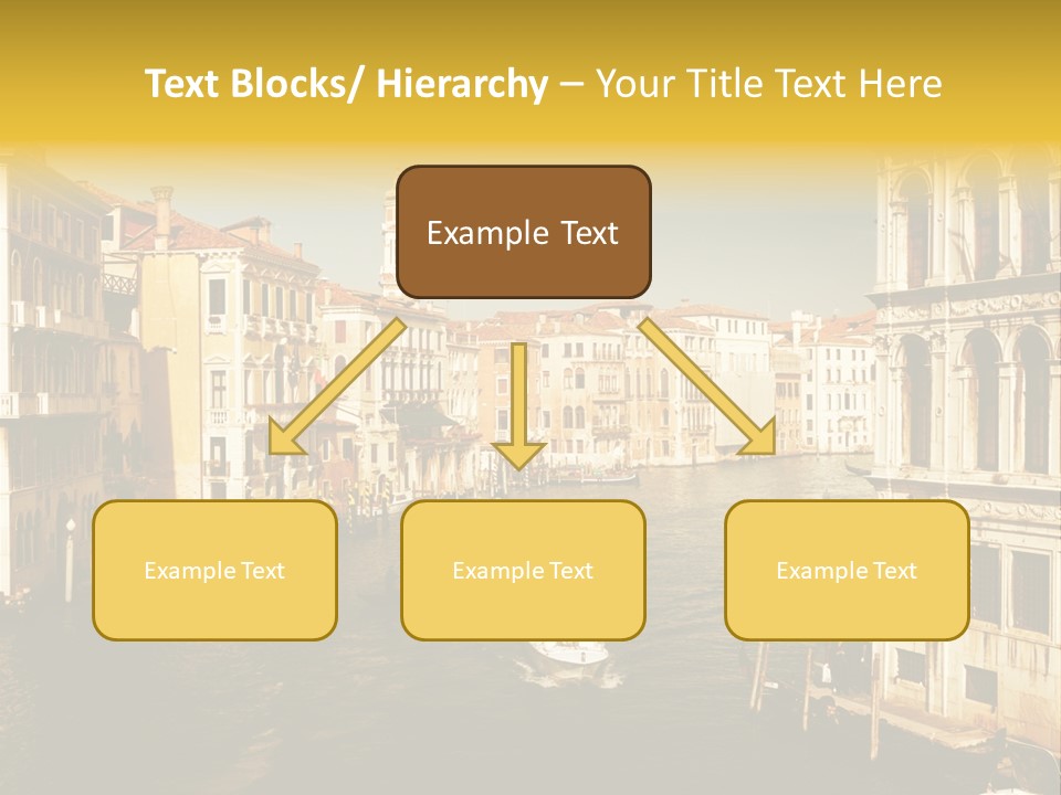 River Europe Blue PowerPoint Template