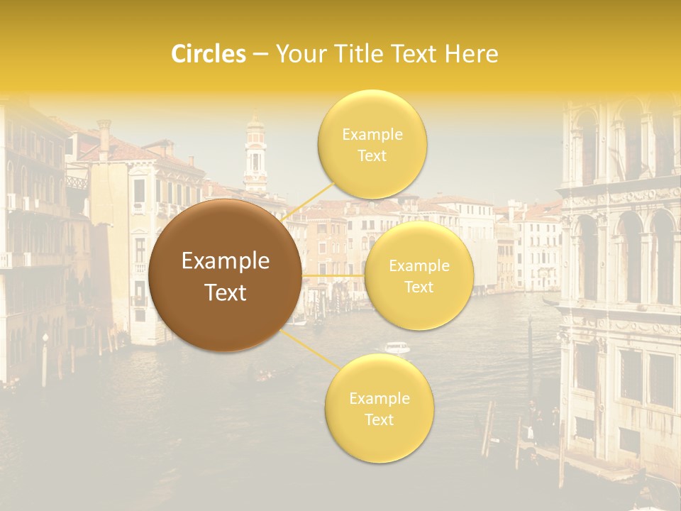 River Europe Blue PowerPoint Template